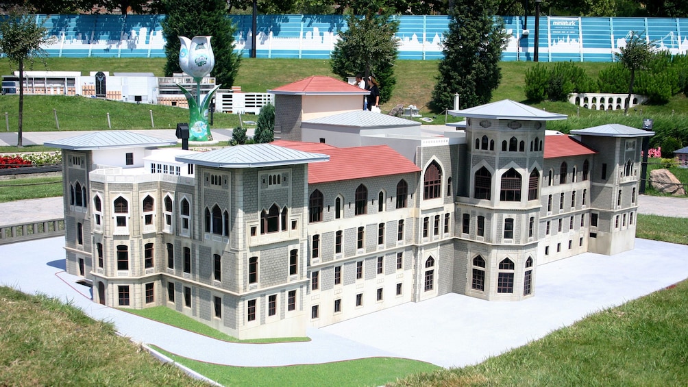 Miniature model building inside Miniatürk in Turkey