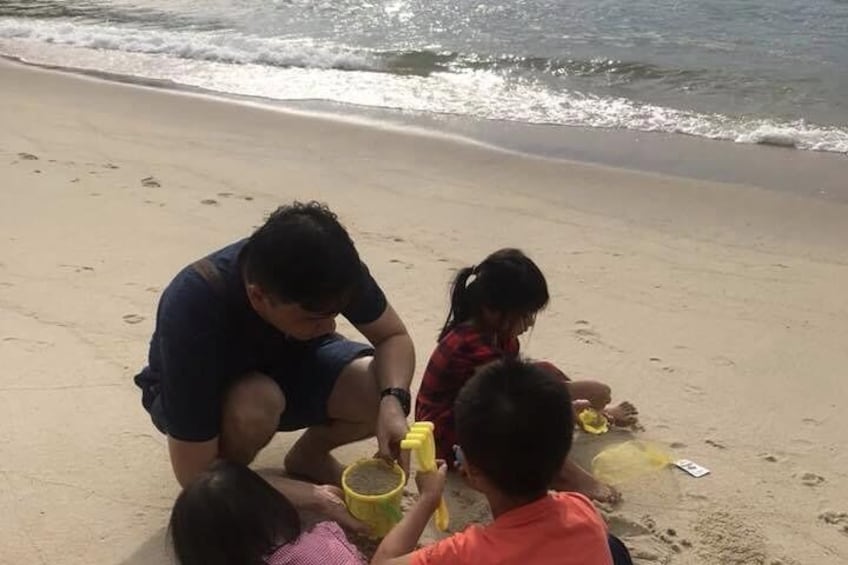 Playing at the Beach