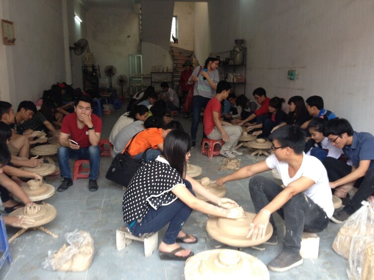 Cycling to Bat Trang Pottery and Thanh Tri Villages