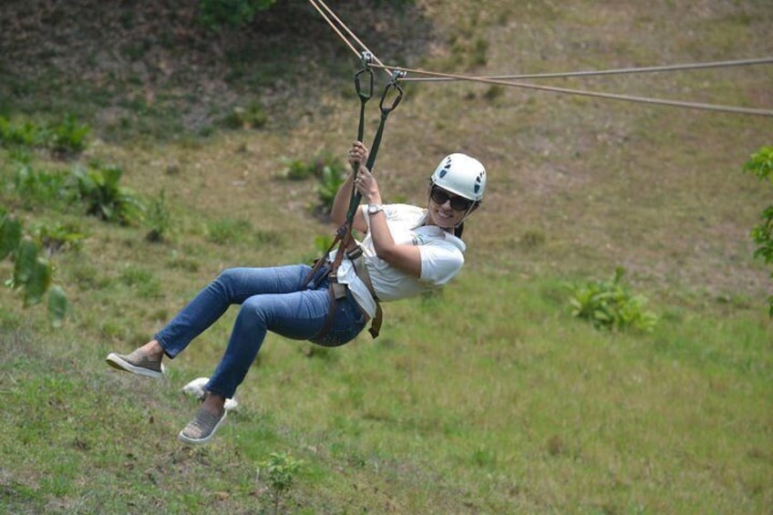 Zip-Line + Monkey Sloth Sanctuary and beach