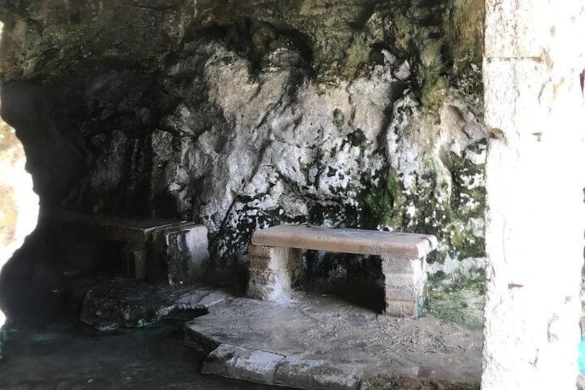 Natural sauna cave