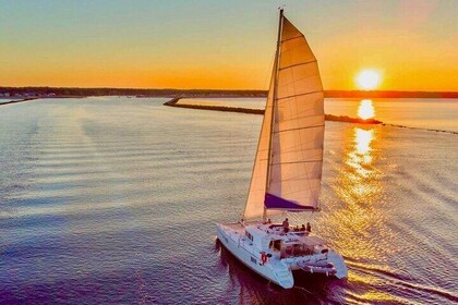 Catamaran de luxe à voile dans le Maine