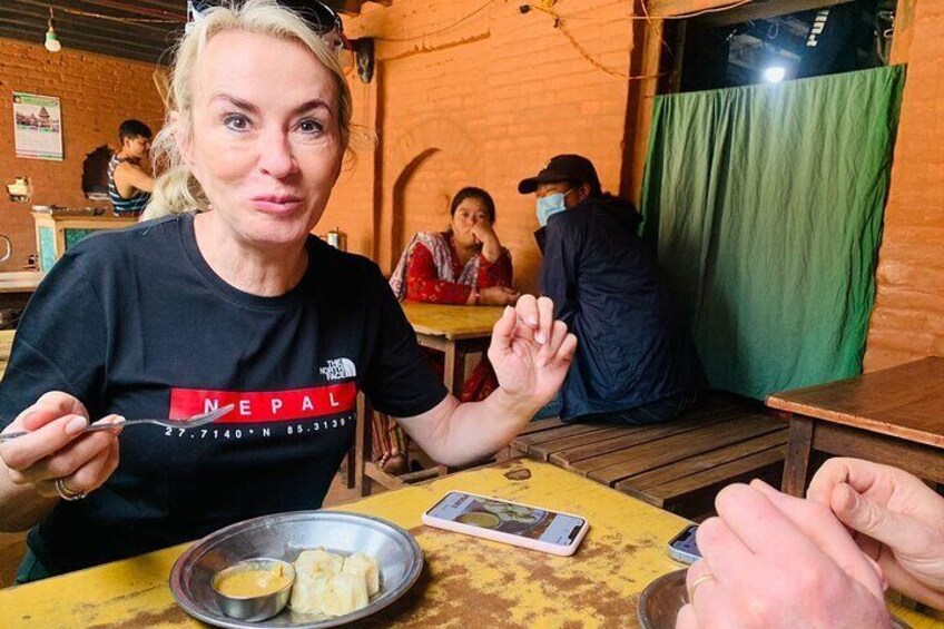Food tour around Thamel