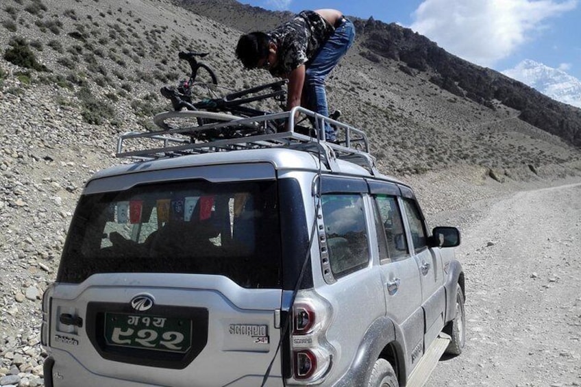 Trip to Mustang by 4WD jeep