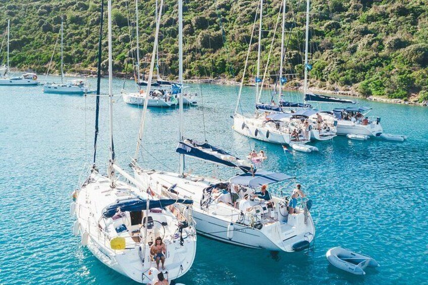 Full Day Sailing on a comfort yacht around Hvar and Pakleni islands- small group