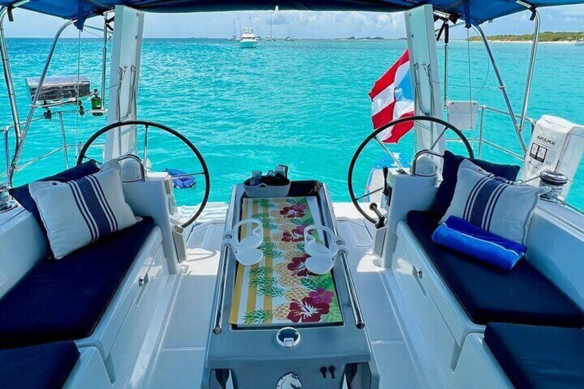 Spacious Cockpit to share with your party.