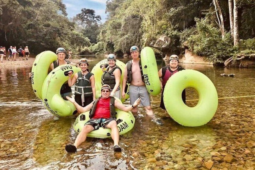 Cave Tubing and Zip Line Adventure Shore Excursion Tour Belize