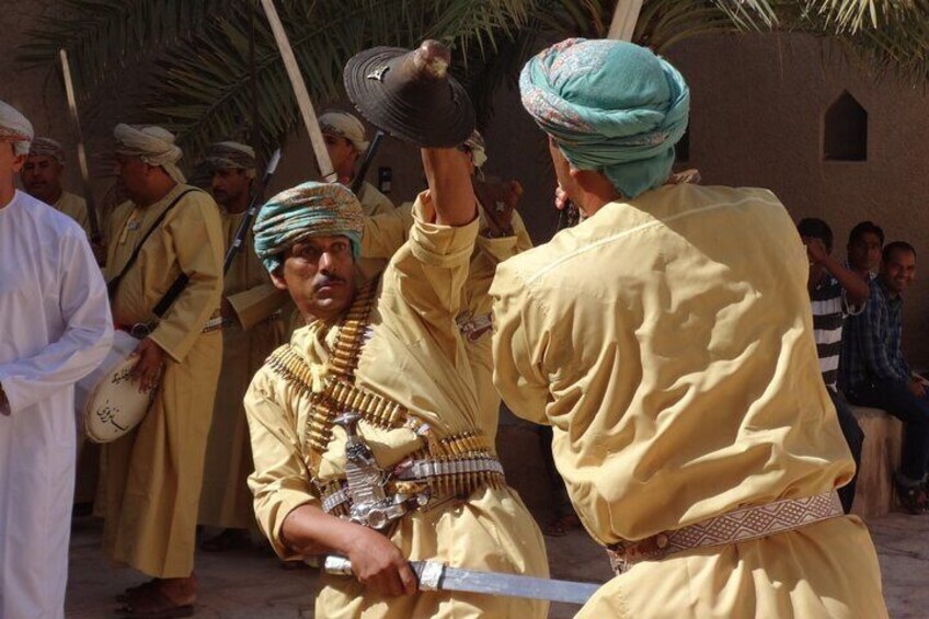 Folk dance in Nizwa Fort