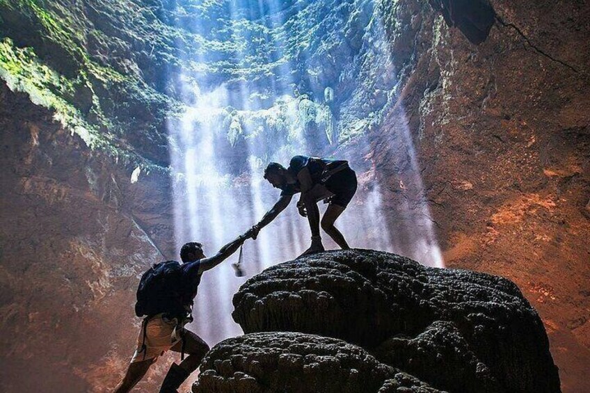 1 day Yogyakarta Tour Jomblang cave and Pindul Cave tubing