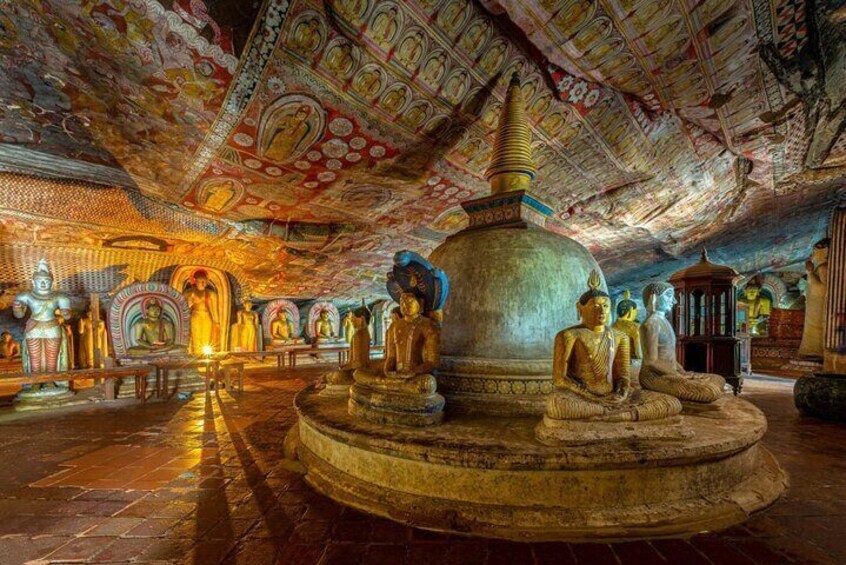 Day Tour To Sigiriya Rock Fortress and Dambulla Cave Temple from Trincomalee.