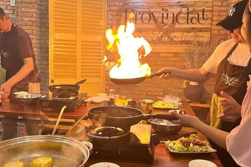 Immersive Cooking Class & Wet Market Tour - Chef Led w/ Private Cook Stations