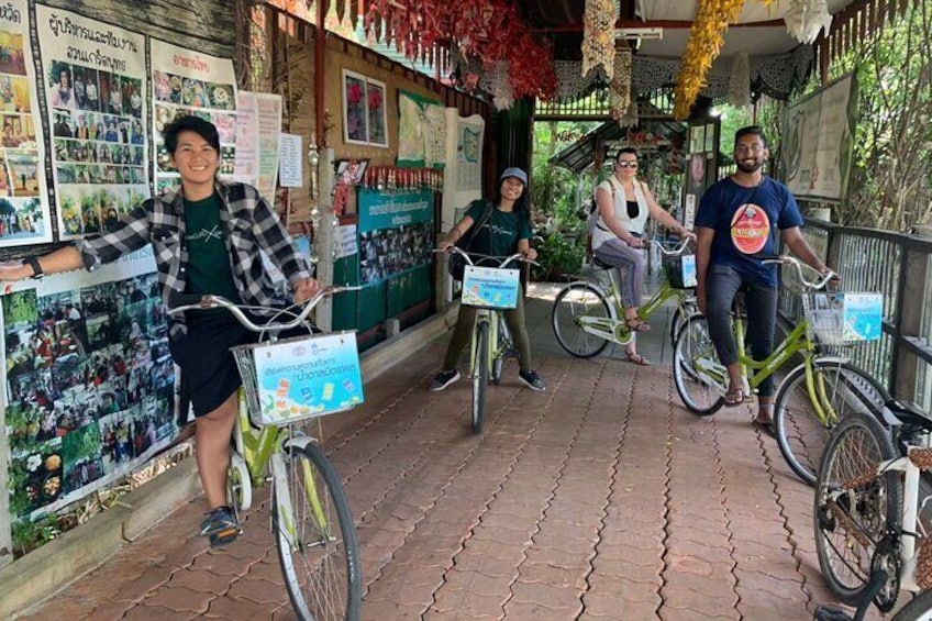 Biking around Koh Kret