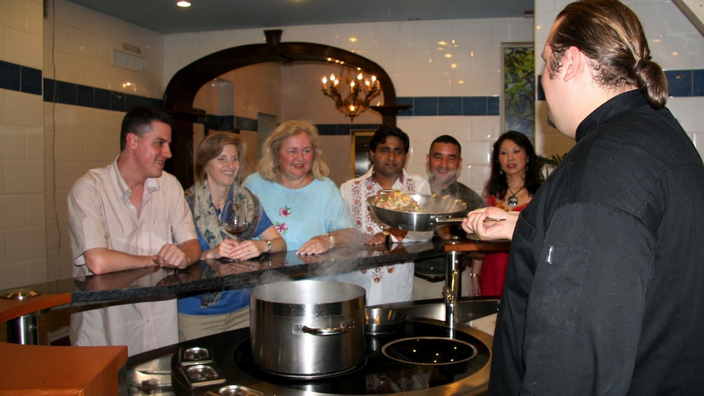 Show item 1 of 5. Demonstration at Chef's table in Nassau