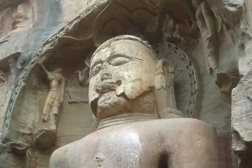 Jain Guru Statue at Gwalior