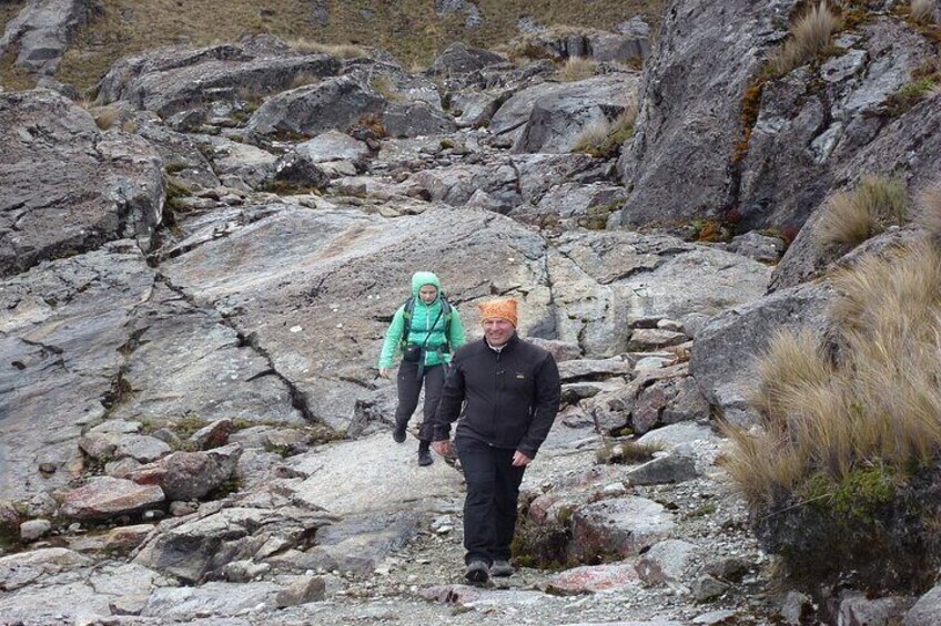 Hikers on the Inca trail