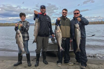 Private Guided Salmon Fishing Trip - up to 4 guests - Day Trip
