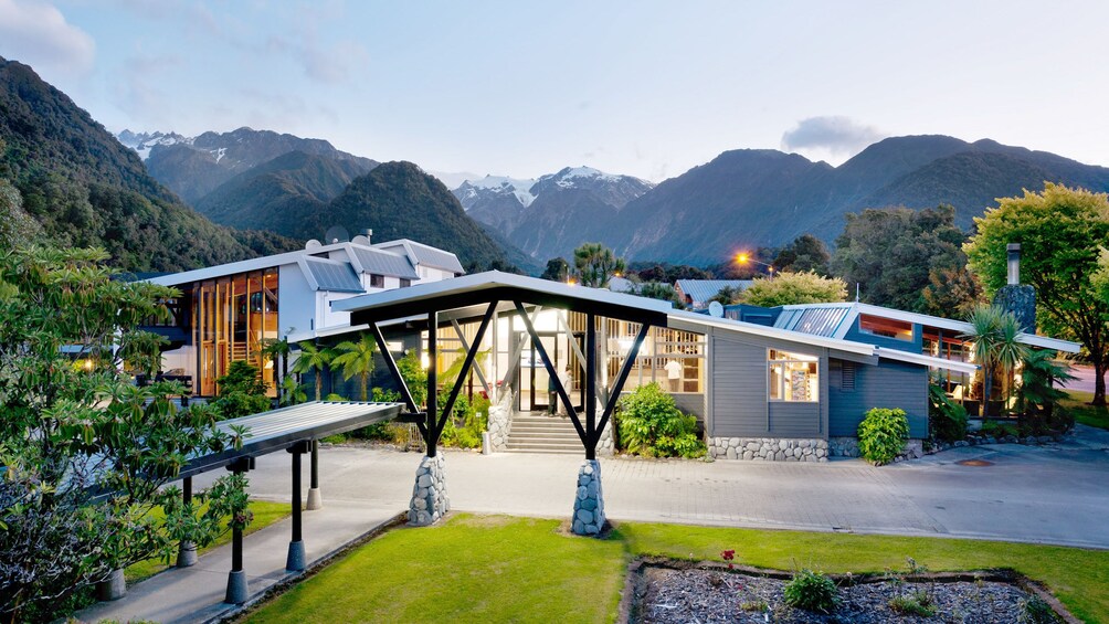 Building used in West Coast Franz Josef Glacier tour in Christchurch New Zealand. 