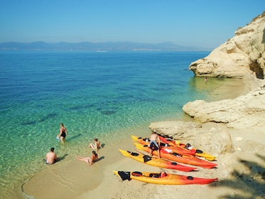 Half day sea kayak and snorkeling guided tour in Cagliari