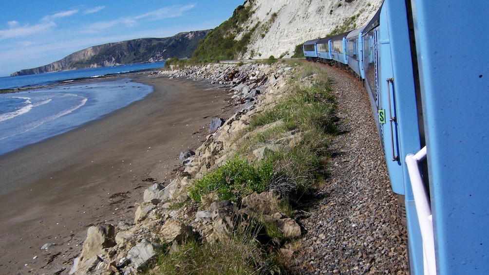 Shore line in the North to South tour in Christchurch New Zealand. 