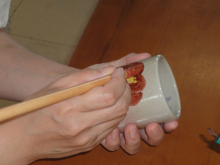 Show item 4 of 6. Hagi Pottery Painting
