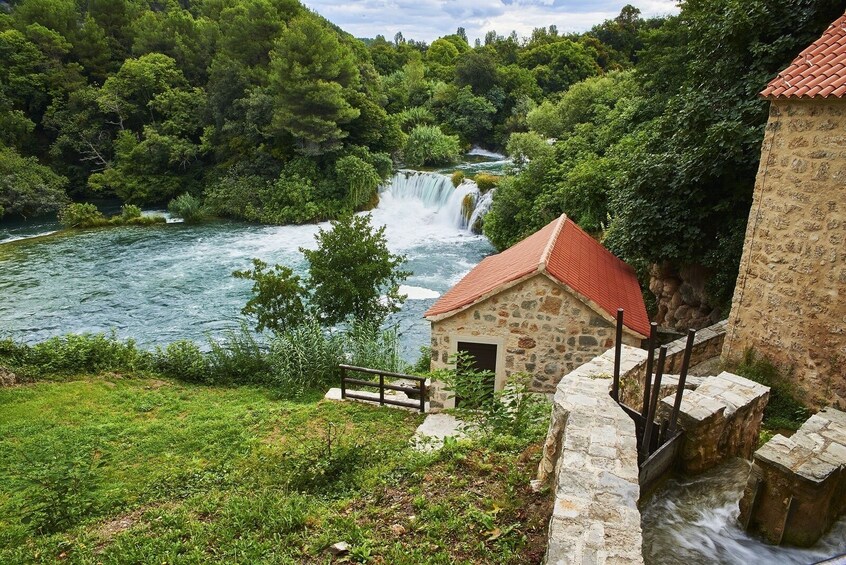 From Zadar: Krka Waterfalls & Sibenik