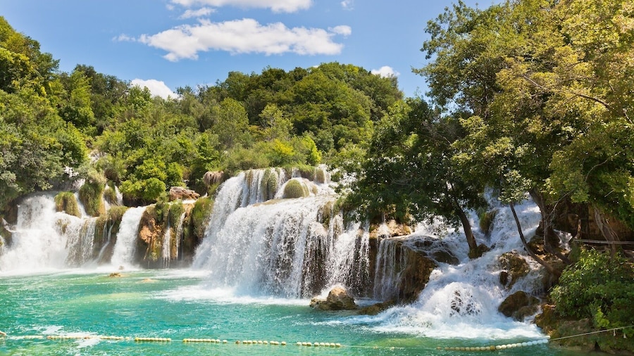 From Zadar: Krka Waterfalls & Sibenik