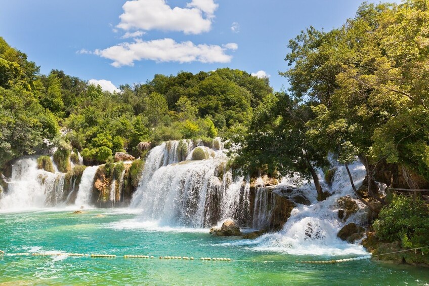 From Zadar: Krka Waterfalls & Sibenik