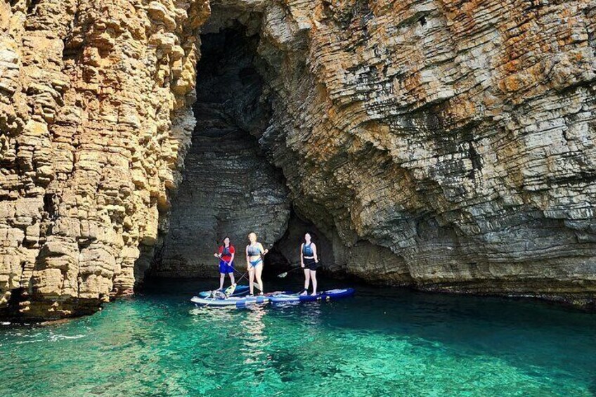 Enjoy a 3 to 3,5 hour SUP and kayaking guided tour along the amazing Budva bay
