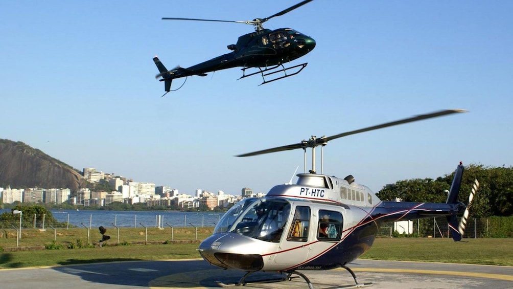 Pair of helicopters in Rio de Janeiro