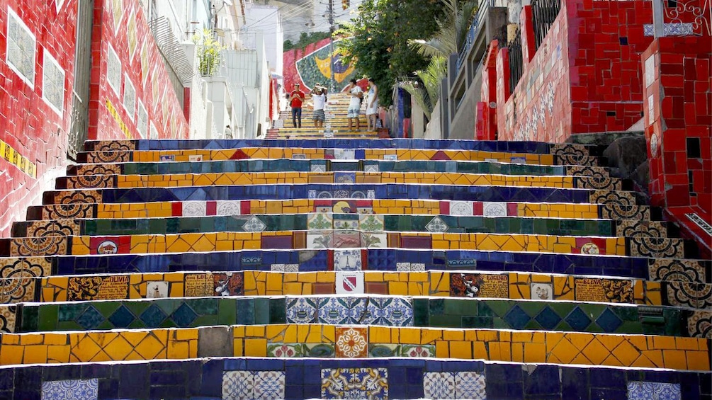 The colorful Selaron Steps in Rio de Janeiro