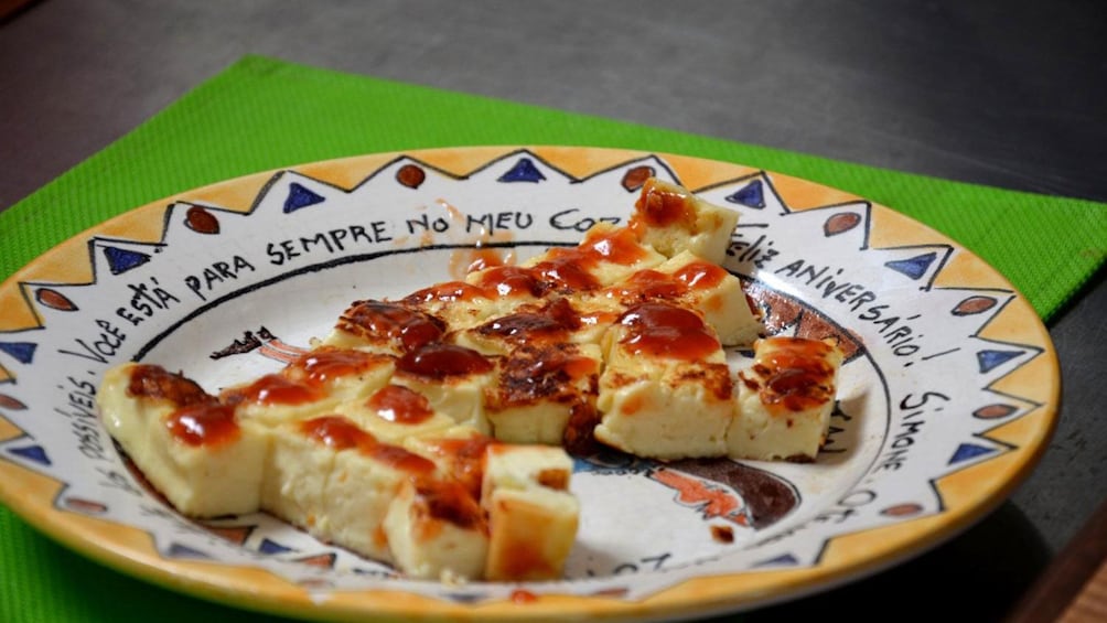 Show item 2 of 10. Plate of appetizers prepared in a cooking class in Rio de Janeiro
