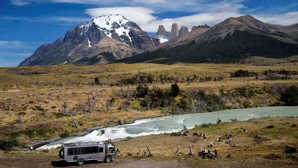 Landscape view of Torres del Paine National Park 