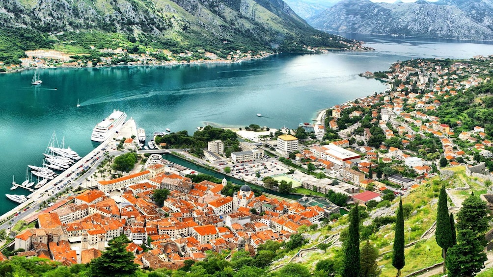 Scenic view of the town in Montenegro