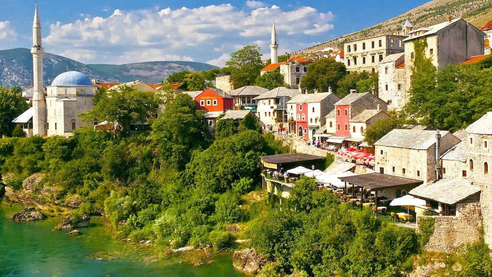 The hilly side of town in Mostar