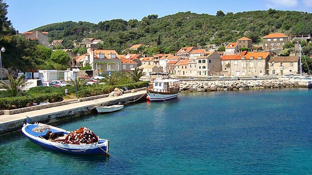 Clear water at the bay of Elaphite Island