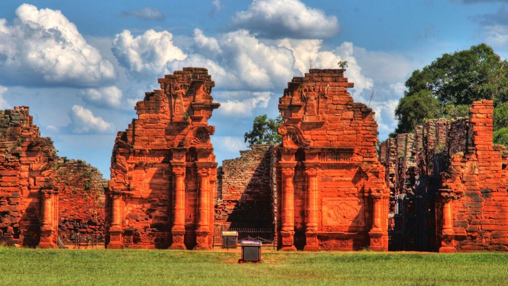 Old wall ruins in Iguazu