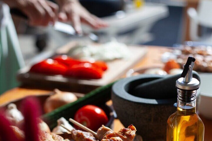 Souvlaki Cooking Class with Locals