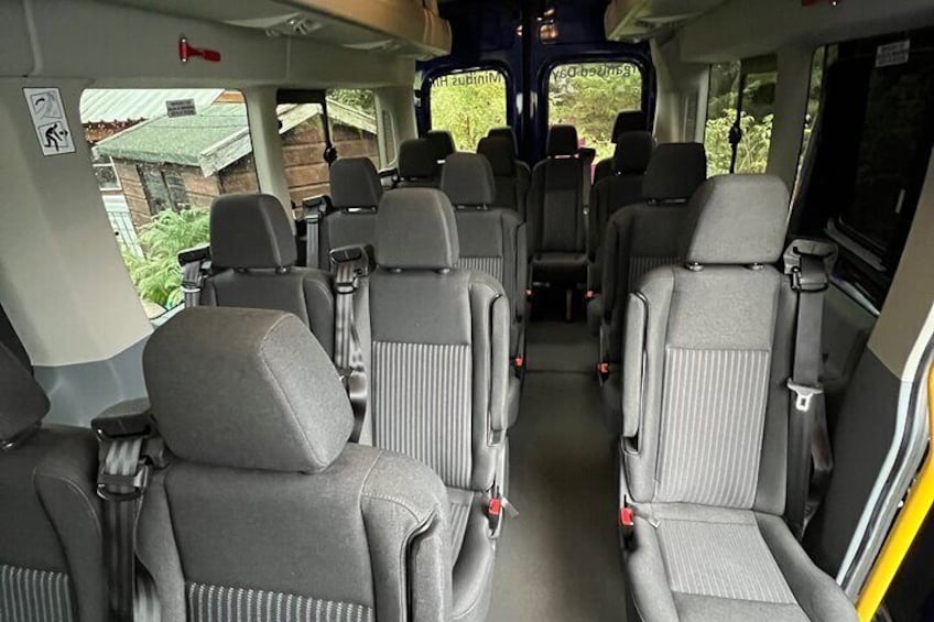 Minibus interior 