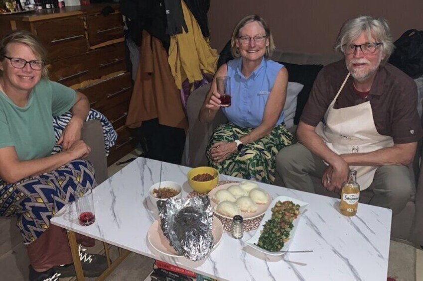 Zambian food cooking class