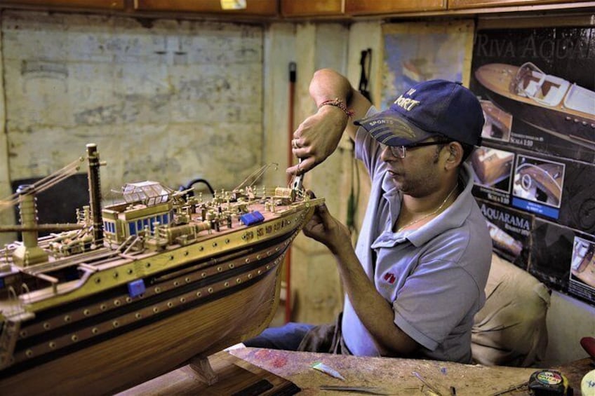 Hand-Made Model Ships of the Mauritian History and the Spice & Silk Routes
