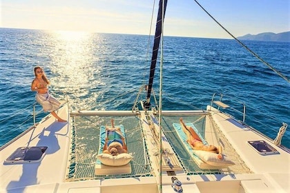 Croisière de luxe en catamaran tout compris à l'île aux Cerfs et à la casca...