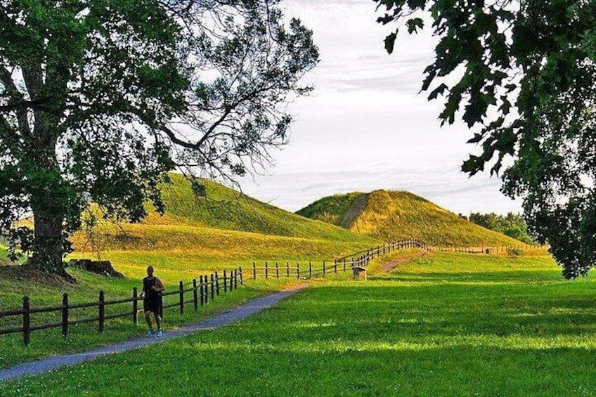 The Viking burial Mounds