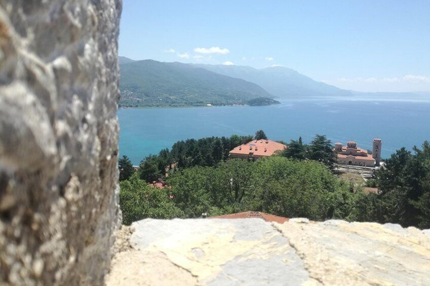 St. Clement and Panteleimon churh (Plaosnik) view from Samoil fortress