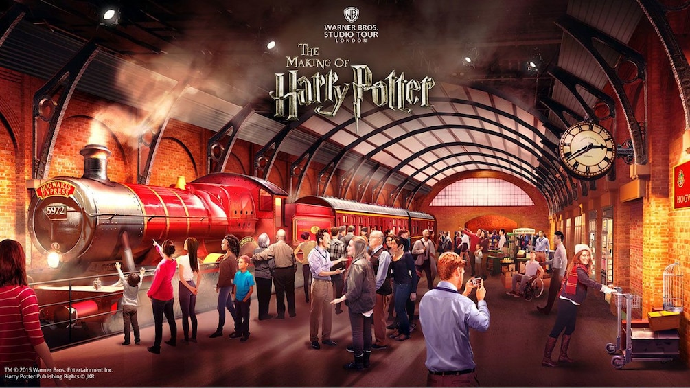 Train set of Harry Potter movie in London