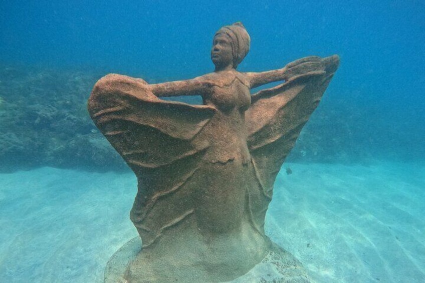 4-hour snorkel cruise to Underwater Sculptures with boat dogs