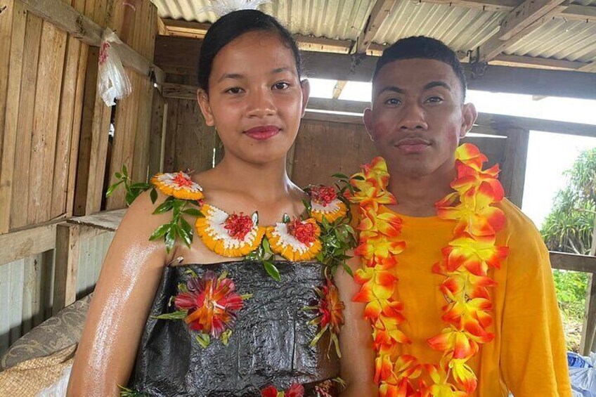 Youths from the local Village of Lapaha performing Traditional Tongan Dances @ Anahulu Cave 

