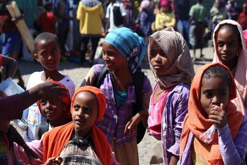 Children on the way back from school, Ethiopia 