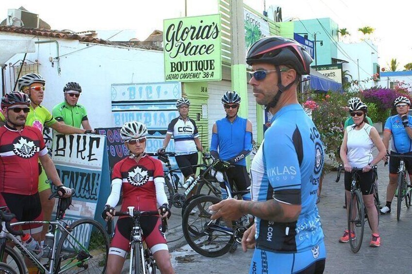 Owner Joel going over pre-ride information