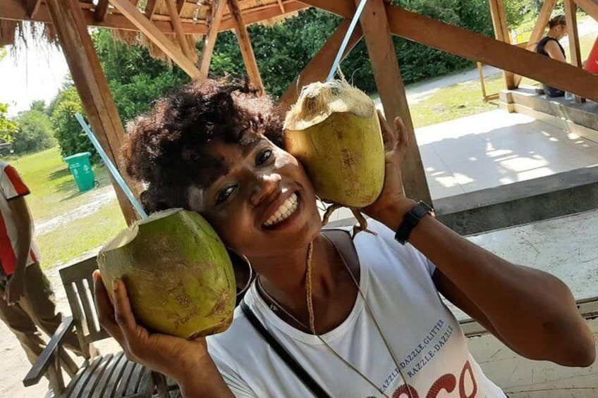 THE CALMNESS AND FRESHNESS OF THE COCONUT WATER IS AWESOME