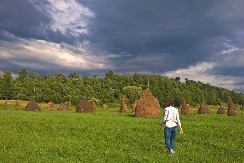 haystacks in Maramures